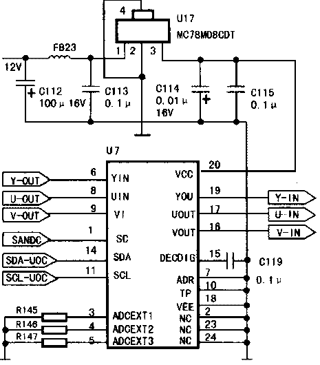 长虹CHD-TM201F7液晶电视伴音正常，图像颜色异常 第2张