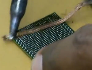 显卡芯片焊接视频教程