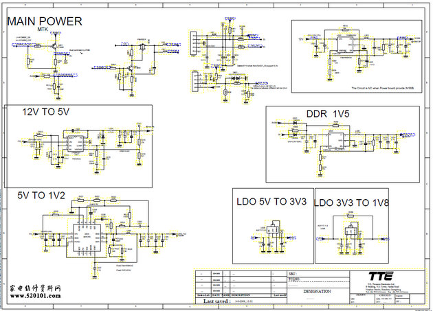 TCL液晶电视40-0MT507-MAE2LG主板电路原理图