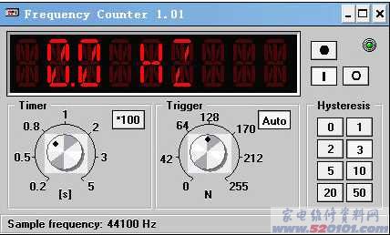 虚拟数字式频率计（Frequency Counter V1.01）