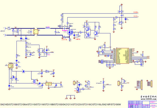 美的C21-ST2106电磁炉电路原理图