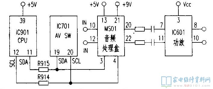 三星SP53J5MF背投彩电开机后有图像，但无伴音 第1张