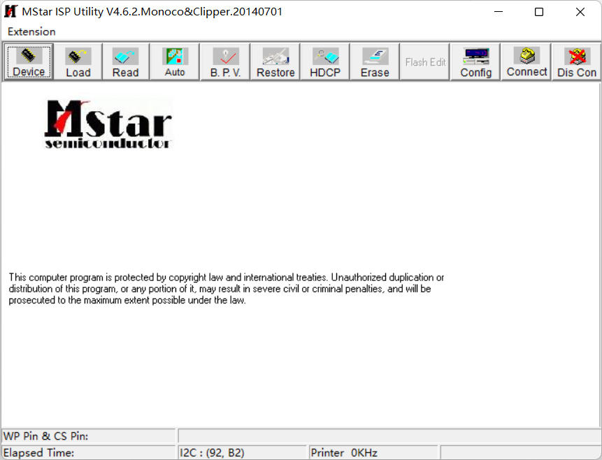 Mstar ISP Utility V4.6.2