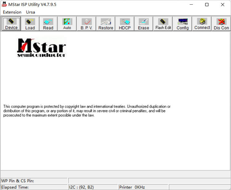 Mstar ISP Utility V4.7.9.5（ISP Tool 479 MSTAR938）