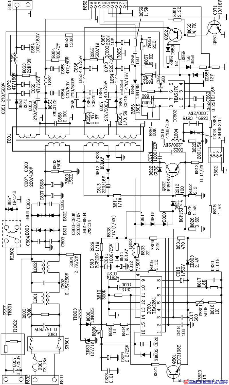 金星C6458彩电开关电源介绍 第1张