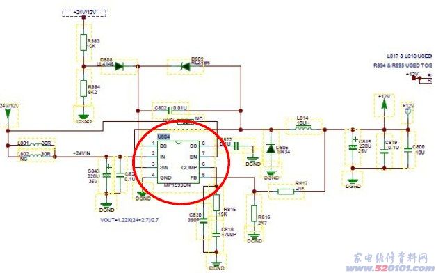 TCL L46F11液晶（MS48机芯）背光亮，无图像（图） 第1张