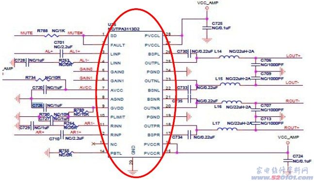 TCL L32C16液晶（MSJ5机芯）杂音（图） 第1张