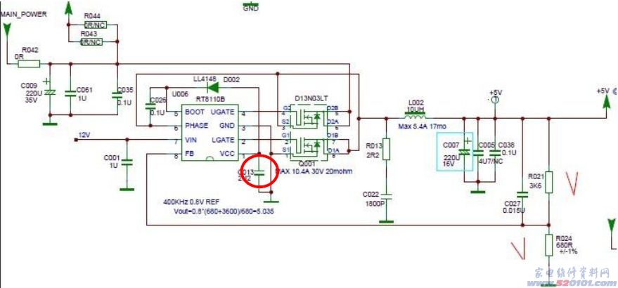 TCL L43F3200E液晶（MT01C 机芯）灯亮不开机（图） 第1张