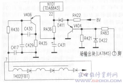 TDA8841/43机芯彩电不能二次开机原因及检修实例 第1张