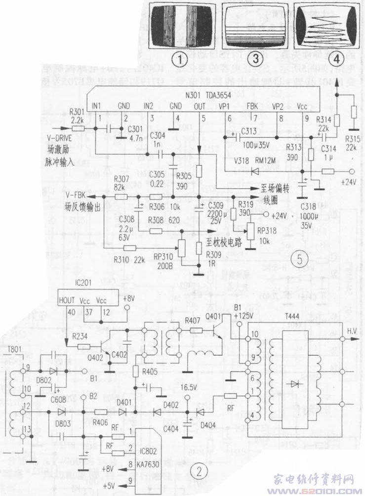 两例彩电奇特光栅故障检修案例 第1张