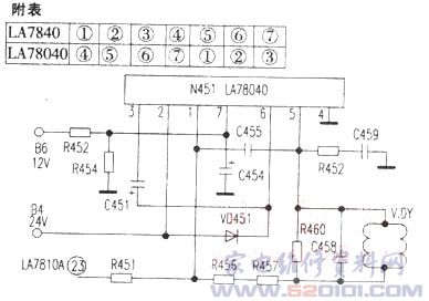 场输出集成电路LA78040的代换 第1张